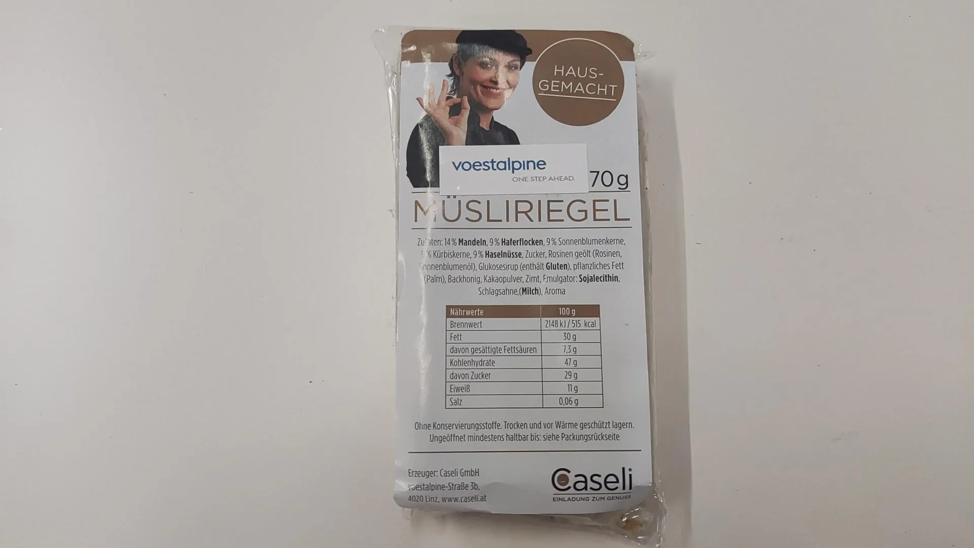 Voestalpine Müsliriegel