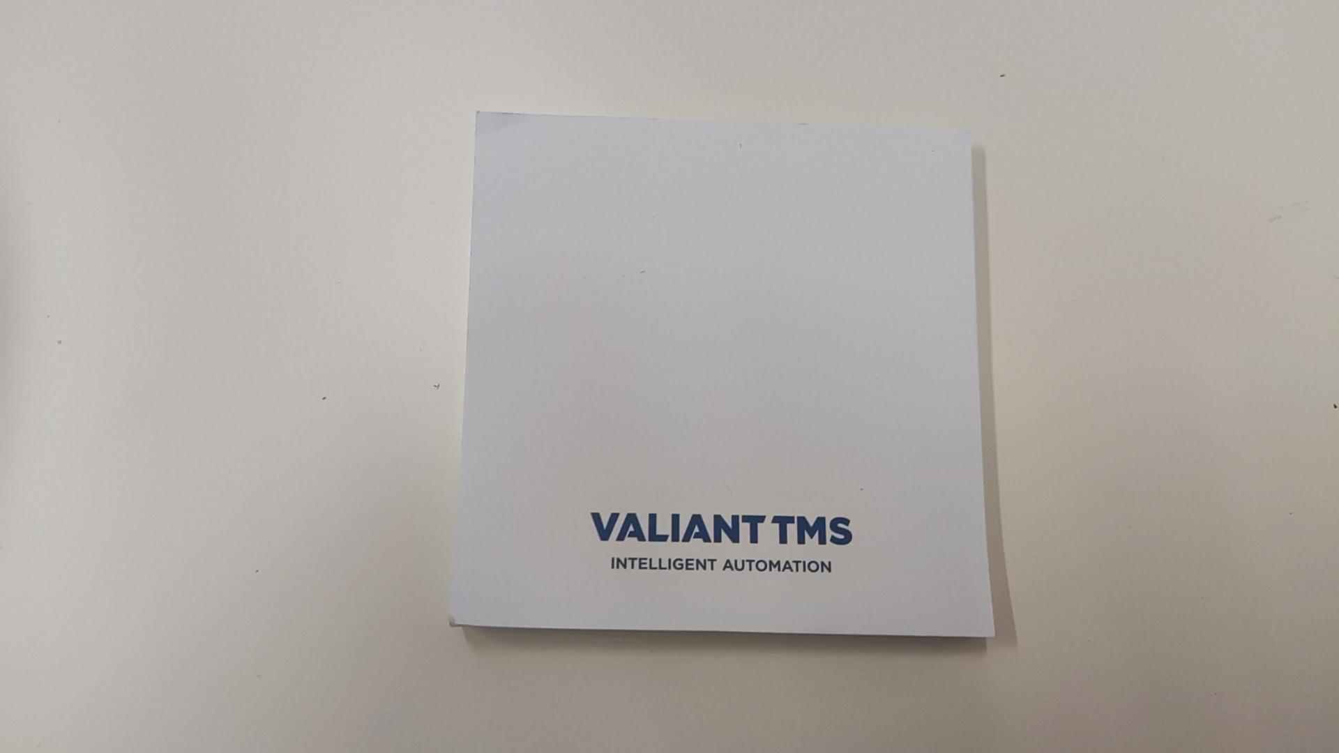 Valiant TMS postits